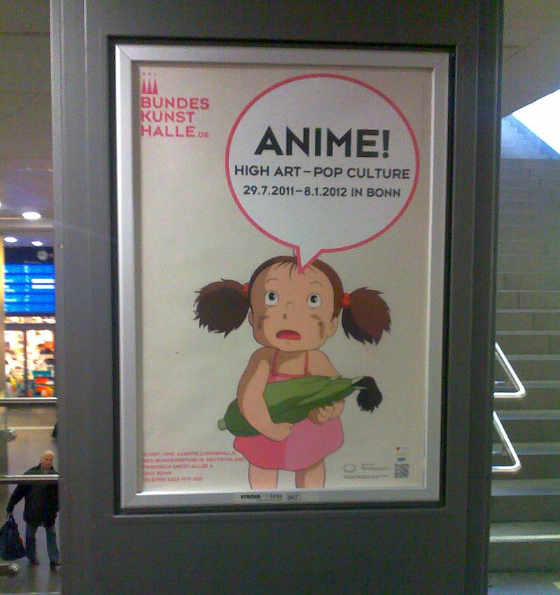 Spielemesse 2011: Plakat zur Ausstellung „Anime! High Art – Pop Culture“