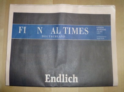 „Financial Times Deutschland“ vom 7.12.2012